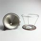 Reusable Coffee Filter Holder Sets Stainless Steel Brew Drip Coffee Filter Cone Funnel Metal Mesh Coffee Tea Filter Basket Tools