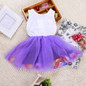Qianquhui 2017 New Summer Kid Girls Dress Princess Hot Sales Toddler Baby Party Tutu Lace Bow Flower Children's Dress Clothes