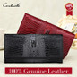 Guarantee Genuine Leather Ladies Women Wallets Purse Long Alligator Wallet Women Elegant Female Women's Wallets Leather Wallet