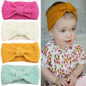 Newborn Knit Crochet Top Knot Elastic Turban Headband Kids Girls Head wrap Hair Bands Ears Warmer Headband Accessories