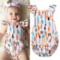 Newborn Infant Baby Girl Backless Romper Jumpsuit Bodysuit Outfits Sunsuit 0-24M
