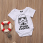 Newborn Infant Baby Boy Girls Short Sleeve Star Wars Bodysuit Jumpsuit Cartoon Sunsuit Outfits