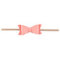 Newborn Girls Nylon Headband Leather Hair Bows Bowknot Headwear For Kids Children Hair Accessories Boutique Elastic Hair Band