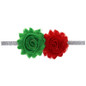 Newborn Girls Christmas Ornaments Headdress Flower Elastic Hair Band Beautiful Hair Accessories Multicolor Headwear Perfect Gift