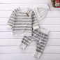 3pcs Newborn Baby Newborn Boy Girls Kids Infant tops pants Hat Bodysuit Outfit