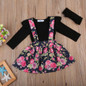 3Pcs Flower Baby Girl Clothing Dress Newborn Baby Tops Romper Tutu Dresses Flower MIni Cute Kids Clothes Outfit Set