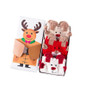 3Pairs Women Short Sock Cartoon Christmas Theme Box Gift Santa Claus Elk Funny Women Socks Winter Warm Stretchy Cotton Sock Meia