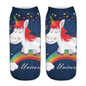 cute harajuku print unicorn cotton socks women girls spring summer korean animal funny sock sweet 3d/art socks,calcetines mujer