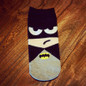 cute Cartoon print 3D Superheroes ankle Socks Women Female Novelty funny Happy Character Pattern cotton Sock sokken