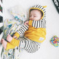 Newborn Toddler Kids Baby Boys Girls Outfits Clothes T-shirt Tops Hooded Striped + Pants Casual Clothing 2PCS Set Baby Boy Girl