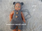 newborn photography props mohair Bear hat and mohair pants