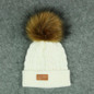DXHKDYZ Winter Hat for Children With Knit Winter Hat Baby Hat for Children Pom Pom Skin Hats for Girls and Boys