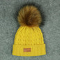 DXHKDYZ Winter Hat for Children With Knit Winter Hat Baby Hat for Children Pom Pom Skin Hats for Girls and Boys