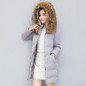 JOLINTSAI Winter Women Coat Jacket Warm Woman Parkas Winter Overcoat With Faux Fur Collar 2017 New Female Clothing