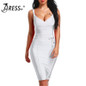 INDRESSME 2017 Women's Bandage Dress New Sexy Spaghetti Strap Deep V Backless Fashion Dress Bodycon Femme Vestidos Club Party