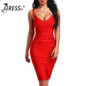 INDRESSME 2017 Women's Bandage Dress New Sexy Spaghetti Strap Deep V Backless Fashion Dress Bodycon Femme Vestidos Club Party