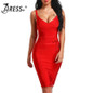 INDRESSME 2017 Women's Bandage Dress New Sexy Spaghetti Strap Deep V Backless Fashion Dress Bodycon Femme Vestidos Club Party