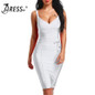 INDRESSME 2017 Women's Bandage Dress New Sexy Spaghetti Strap Deep V Backless Fashion Dress Bodycon Femme Vestidos Club Party