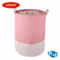 35x45cm Colorful Dot Laundry Bag With Cover Cotton Washing Laundry Basket Dirty Clothing Bags Toy Storage Bag UIE645