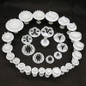 33pcs/set Sugarcraft Cake Decorating Fondant Plunger Cutters Cake Tools Cookie Biscuit Cake Mold Baking Accessories