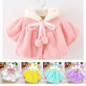 Baby Infant Girls Fur Winter Warm Coat Cloak Jacket Thick Clothes