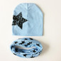 Baby Hat Star Pattern Baby Cap Scarf Cotton knitted Winter Children's Hats Caps