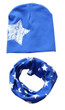 Baby Hat Star Pattern Baby Cap Scarf Cotton knitted Winter Children's Hats Caps