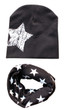 Baby Hat Star Pattern Baby Cap Scarf Cotton knitted Winter Children's Hats Caps