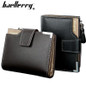 wallet men leather multifunction men wallets zipper coin pocket trifold purse card holder hasp wallet zipper purse small