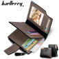 wallet men leather multifunction men wallets zipper coin pocket trifold purse card holder hasp wallet zipper purse small