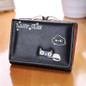 Wallet Female Cat Anime Women Purses Leather Cute Trifold Slim Wallets Short Card Holder Coin Purses Small Korean Women Wallets