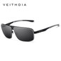 VEITHDIA Stainless Steel HD original Aluminum Polarized UV400 Men's Square Vintage Sun Glasses Male Eyewear Sunglasses For Men