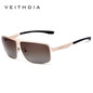 VEITHDIA Stainless Steel HD original Aluminum Polarized UV400 Men's Square Vintage Sun Glasses Male Eyewear Sunglasses For Men