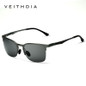 Veithdia Polarized Sunglasses Men brand designer Magnesium Aluminum Retro Driving Eyewear Accessories Sun Glasses Men 6631