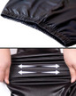 VEAMORS Plus Size New Fashion Women's Black Sexy Skinny Faux Leather Low Waist Nine Leggings Pants