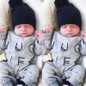 Newborn Baby Boys Girls Long Sleeve Letters Rompers Infant Cotton Jumpsuit Playsuit Clothes Baby Winter Outfit Clothing