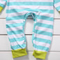 Newborn Baby Boy Girl Clothes Long Sleeve Striped Hooded Romper Jumpsuit Outfits Playsuit
