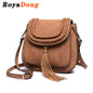 RoyaDong 2017 Shoulder Bags Small Crossbody Bag For Women Handbags PU Leather Rivet Tassel Women Messenger Bag With Weave