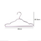 Rose Gold Non-Slip Design Widen Aluminum T Shirt Hanger Shop Hangers For Adult Clothes Racks