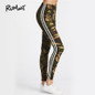 ROMWE Camo Fitness Leggings 2017 Women Striped Side Workout Legging Top Quality Fashion New Casual Skinny High Waist Leggings