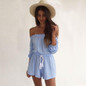 rompers womens jumpsuit summer elegant Jumpsuits Off Shoulder Clubwear Playsuit Party Jumpsuit Romper Short Trousers C0