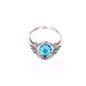 JQUEEN Oval Natural Sky Blue Topaz Ring Solid 925 Sterling Silver Rings For Women Charms Fashion Wedding Jewelry With Gift Box