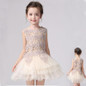 New Baby Girl Dress 2017 Summer Party Sleeveless Patchwork Girls tutu Dress Princess Mesh Toddler Lace Flower Clothes Vestido