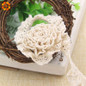 New 2Yard/Lot 15MM White And Beige Handmade Patchwork Cotton Material Elastic Lace For Home DIY Sewing Wedding Crafts Decoration