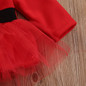 Christmas Kids Baby Girl Fleece Tops Tulle Tutu Dress Party Christmas Baby girls christmas costumes 0-2T