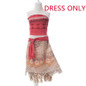 MUABABY Beach Summer Moana Dress Girls Adventure Outfit Moana Costumes Dresses Kids Party Princess Cosplay Children Fantasy
