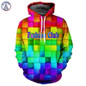 Mr.1991INC Sweatshirts Men/Women Hoodies Hooded Print Colorful Blocks Fashion Club Hoodies Men Women Unisex Hoody Pullover