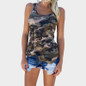 2018 Summer Camouflage T-shirt Women Plus Size O-neck Vest Female T Shirt Women Tshirt Women Off Shoulder Tee Shirt Femme