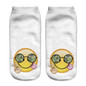 Low Ankle Socks 2016 Fashion Printing Unisex Emoji Pattern Meias Feminina Funny women Short socks