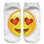 Low Ankle Socks 2016 Fashion Printing Unisex Emoji Pattern Meias Feminina Funny women Short socks